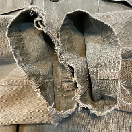 50s　US ARMY　M-47 HBT JACKET　Size SMALL　ミリタリージャケット　ヘリンボーンツイルジ　雰囲気系　(S5704)