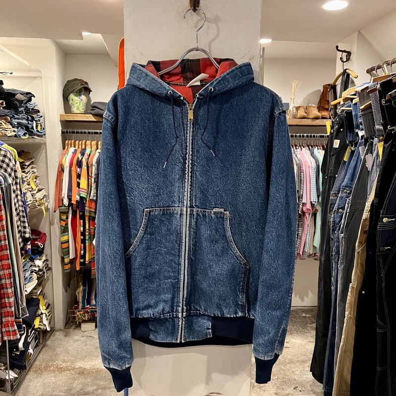 80s Carhartt アクティブジャケット カーハート デニム地 ワーク 80s Carhartt アクティブジャケット カーハート デニム地 ワーク
