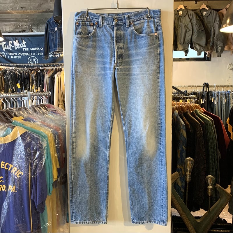 Levi's 501 オリジナル デニムパンツ 33-34 90's Levi's 501 デニムパンツ 良雰囲気 表記(34x32) USA製