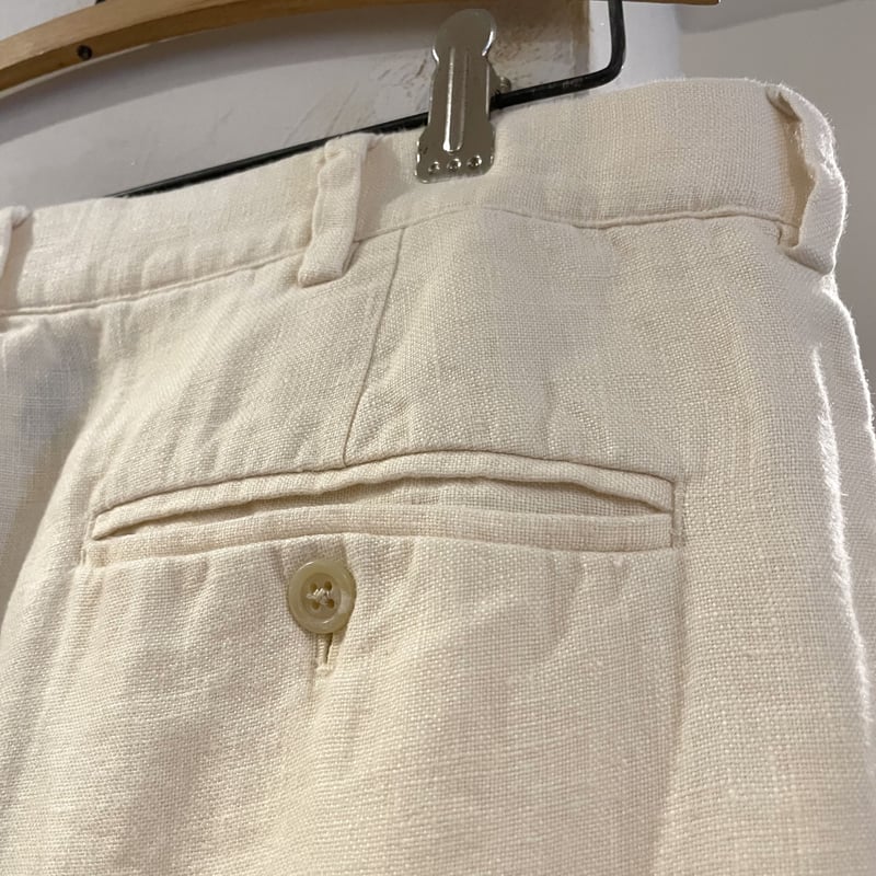 POLO by Ralph Lauren リネン ワイドパンツ 生成り linen