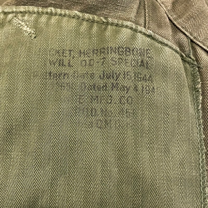 40s US ARMY M-43 HBT JACKET ヘリンボーンツイル ミリタリージャケッ