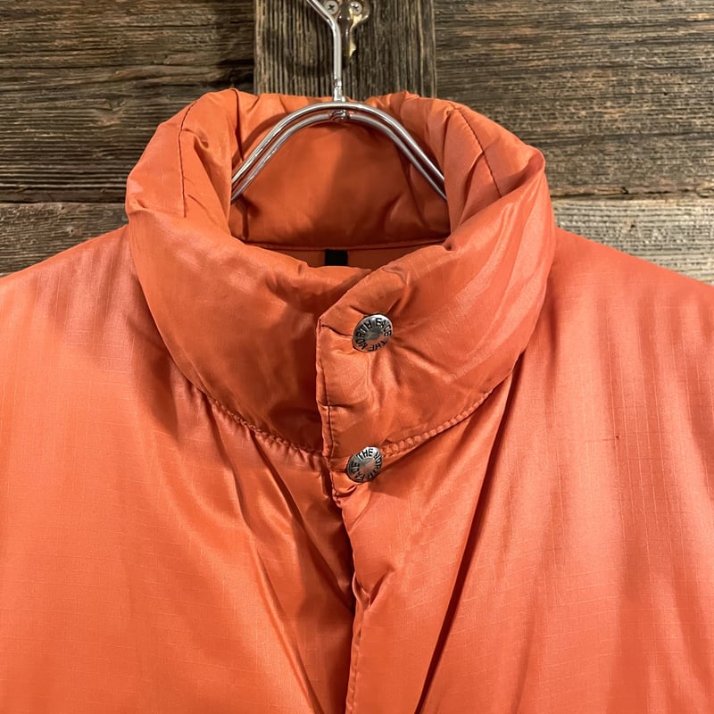 70s THE NORTH FACE ダウンベスト 茶タグ オレンジ USA製 ノース 70s THE NORTH FACE ダウンベスト 茶タグ オレンジ USA製 ノース