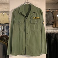 U.S. ミリタリー　OG-107ユーティリティシャツ 60年代 60S U.S.ARMY OG-107 UTILITYSHIRT【14 1/2×31】 | drop by