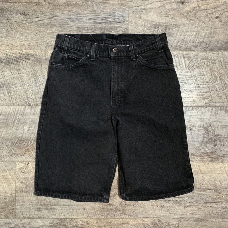 Levis 550 ブラックデニム ハーフパンツ 90s USA製 リーバイス Levis 550 ブラックデニム ハーフパンツ 90s USA製 リーバイス