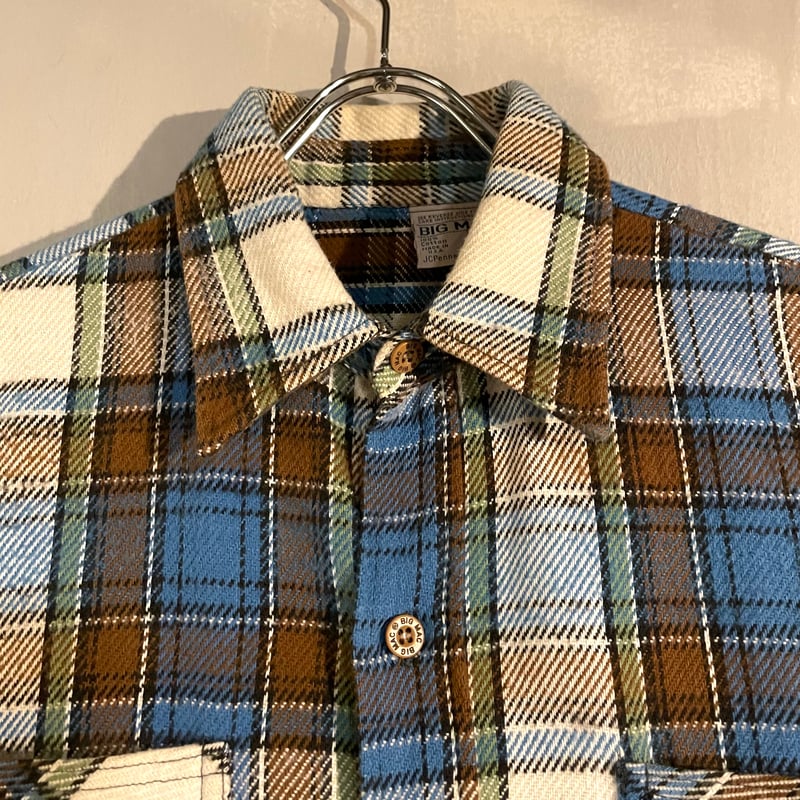 70s BIG MAC L/S ネルシャツ USA製 Size M コットンシャツ JC Pe 70s BIG MAC L/S ネルシャツ USA製 Size M コットンシャツ JC Pe