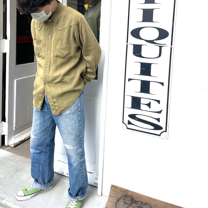 CAMPUS 60s USA製 ヴィンテージ レーヨンウエスタンシャツ (S0784) | DUFF