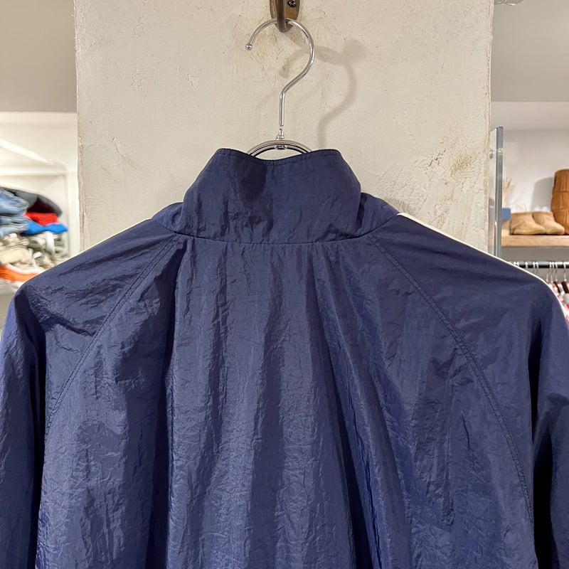 adidas ナイロンジャケット L ネイビー 中古・古着通販】adidas (アディダス) ナイロンジャケット