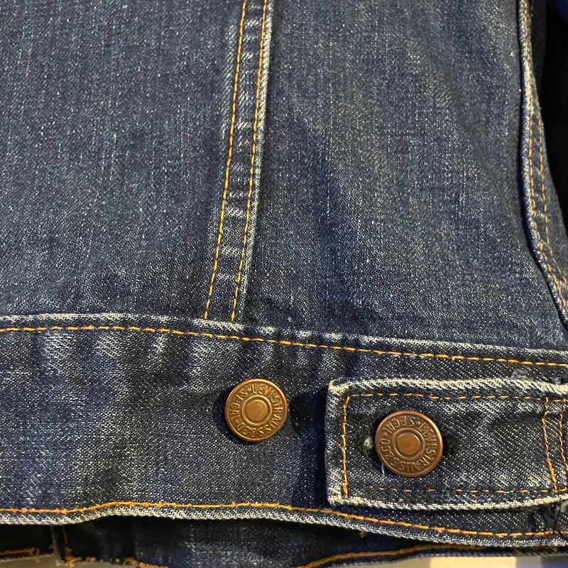 70s Levi's 70505 Big E デニムジャケット 4th Type ケアタグ S 70s Levi's 70505 Big E デニムジャケット 4th Type ケアタグ S