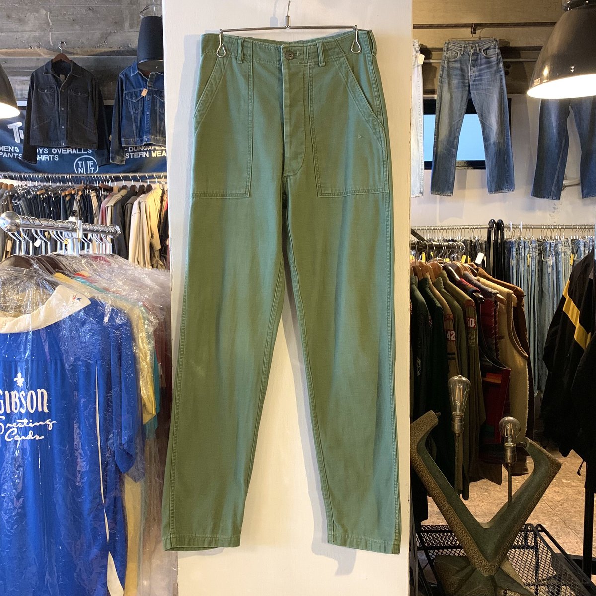 60s US ARMY ベイカーパンツ OG 107 COTTON SATTEN PANTS