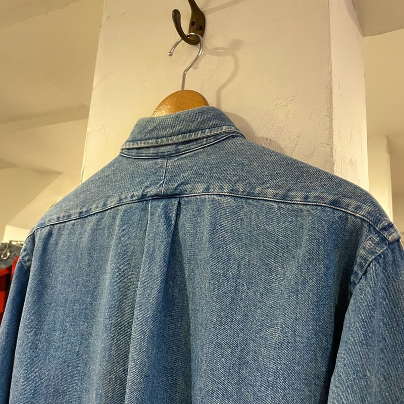 RALPH LAUREN 90s ポロベア デニムシャツ ボタンダウンシャツ RALPH LAUREN 90s ポロベア デニムシャツ ボタンダウンシャツ