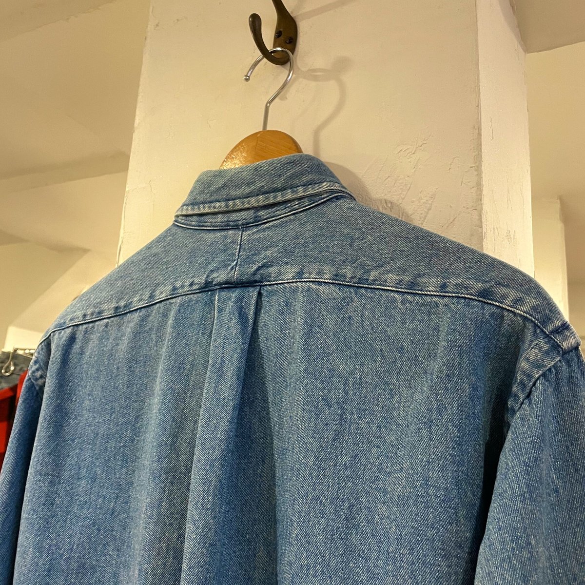 RALPH LAUREN 90s ポロベア デニムシャツ ボタンダウンシャツ ラルフ