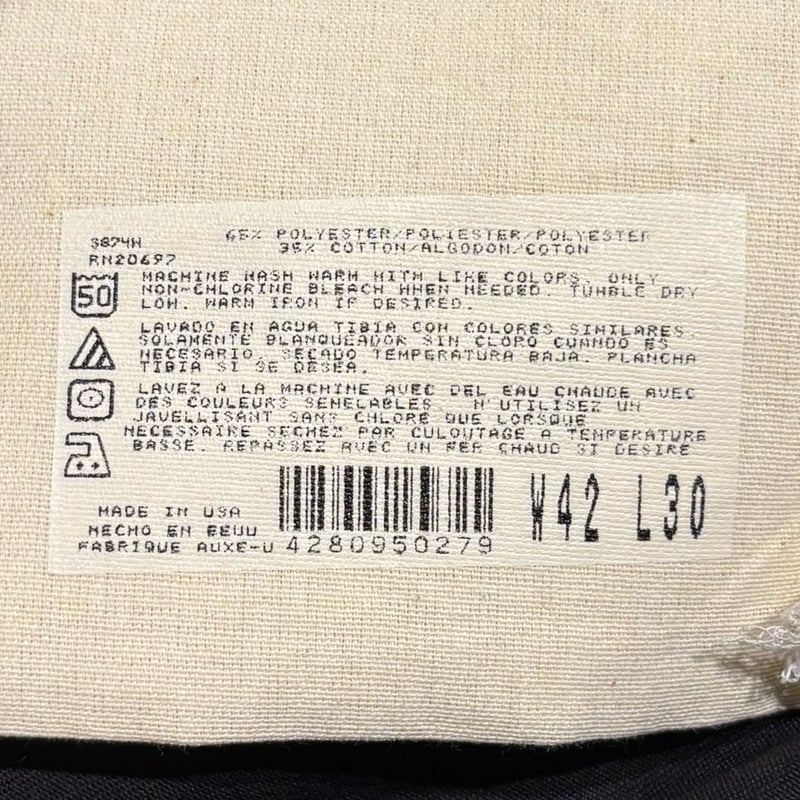 90s Dickies 874 ワークパンツ USA製 42×30 ディッキーズ ブラック