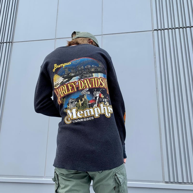 HARLEY-DAVIDSON MOTOR CLOTHES L/S サーマルTシャツ ワッフル HARLEY-DAVIDSON MOTOR CLOTHES L/S サーマルTシャツ ワッフル