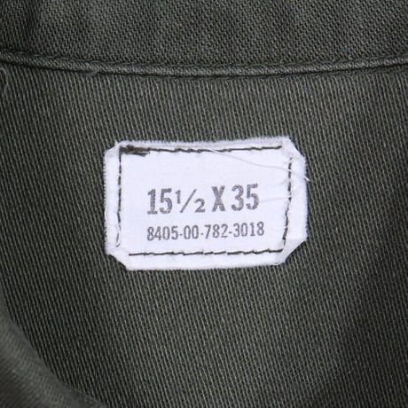 US MILITARY UTILITY SHIRT　75年製　ユーティリティーシャツ　ミリタリーシャツ　(Y0155)