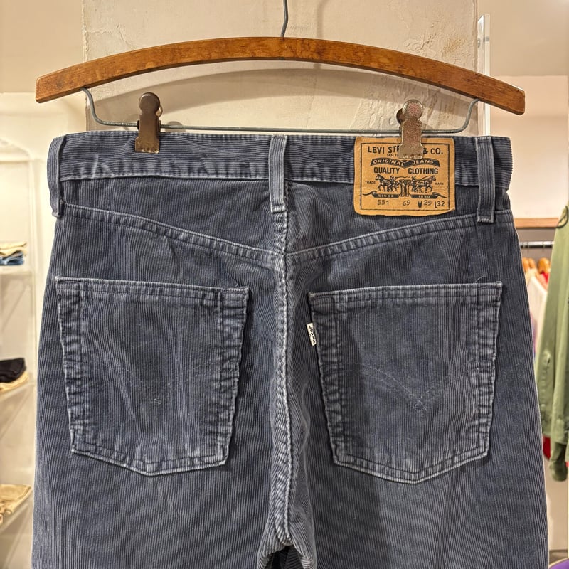 90s Levi's 551 コーデュロイパンツ ユーロ リーバイス ネイビー系 29