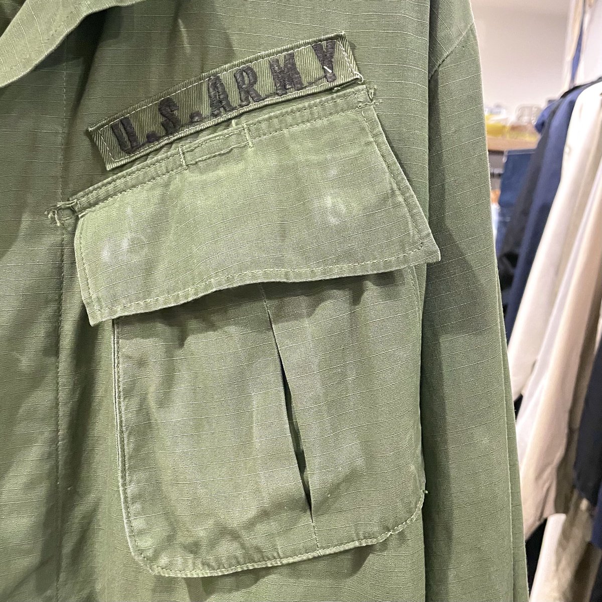 US ARMY ジャングルファティーグジャケット 4th リップストップ 1969年
