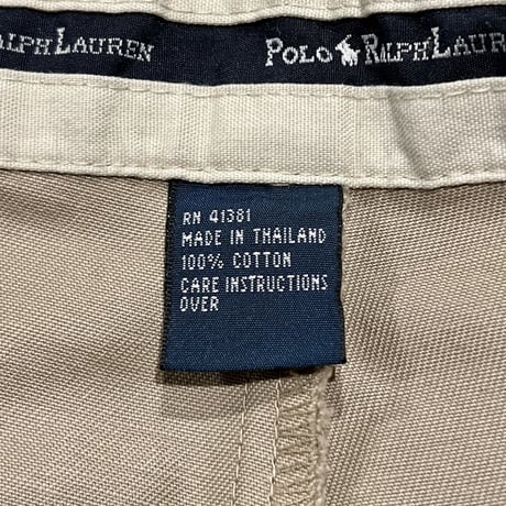 POLO by Ralph Lauren　チノパン　ポロチノ　ラルフローレン　タック入り　ベージュ　ANDREWPANT　(S3548)