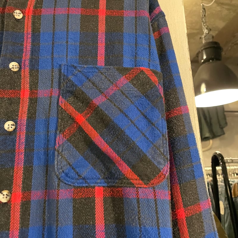 80s BIG MAC × ST JOHN'S BAY L/S ネルシャツ USA製 Size