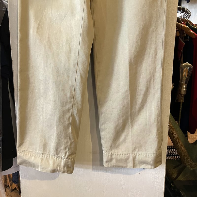 60s US MILITARY チノトラウザーズ RAPID ZIP 1969年 チノカーキ 60s US MILITARY チノトラウザーズ RAPID ZIP 1969年 チノカーキ