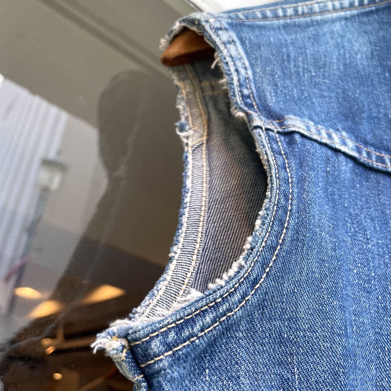 60s Wrangler 11mj デニムジャケット カットオフ バックプリント 60s Wrangler 11mj デニムジャケット カットオフ バックプリント