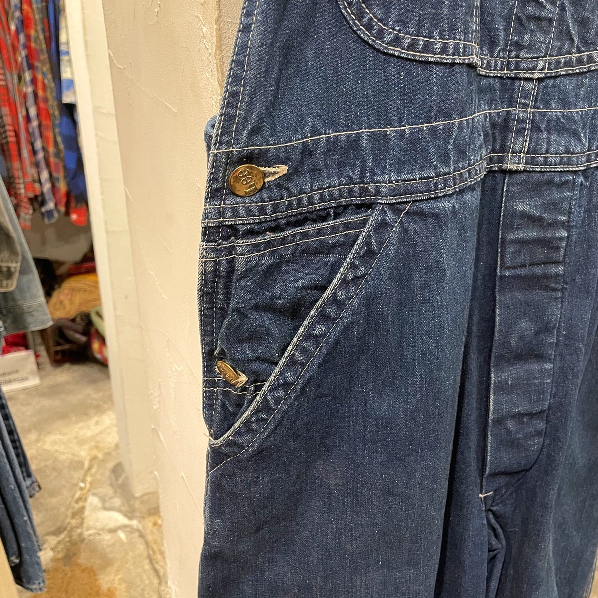 Lee オーバーオール Jelt Denim ユニオンチケット USA製 70s (S1047