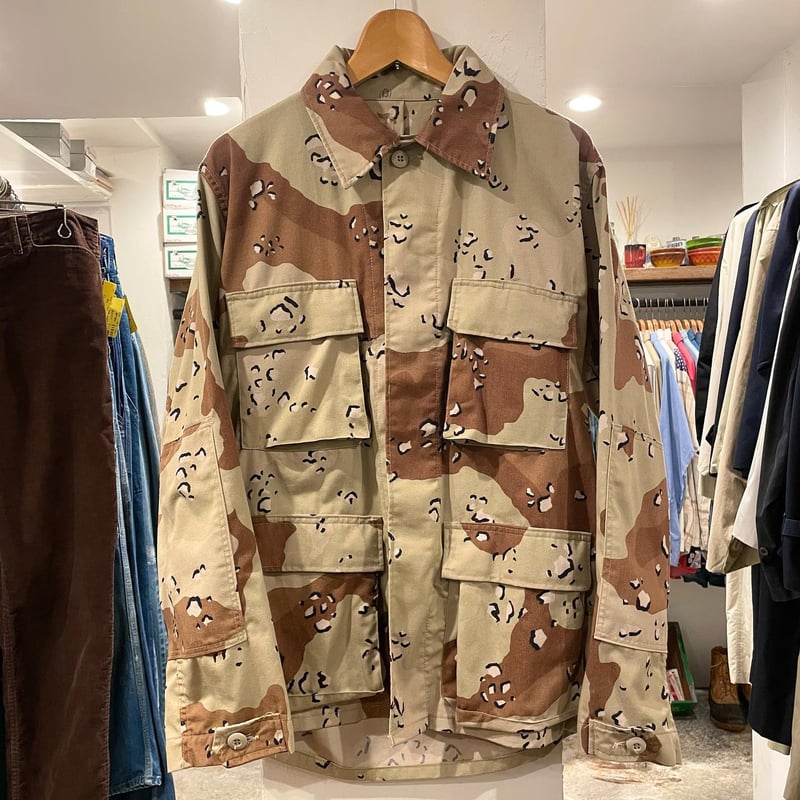 US MILITARY 80s アメリカ軍6Cデザート チョコチップカモ BDU