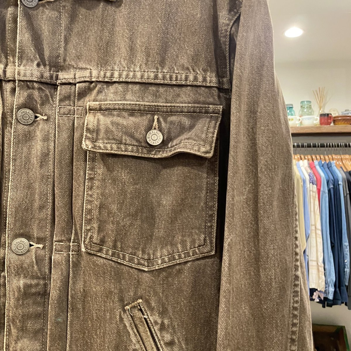 RRL RALPH LAUREN 90s USA製 三つ星タグ シンチバック デニムジャケット