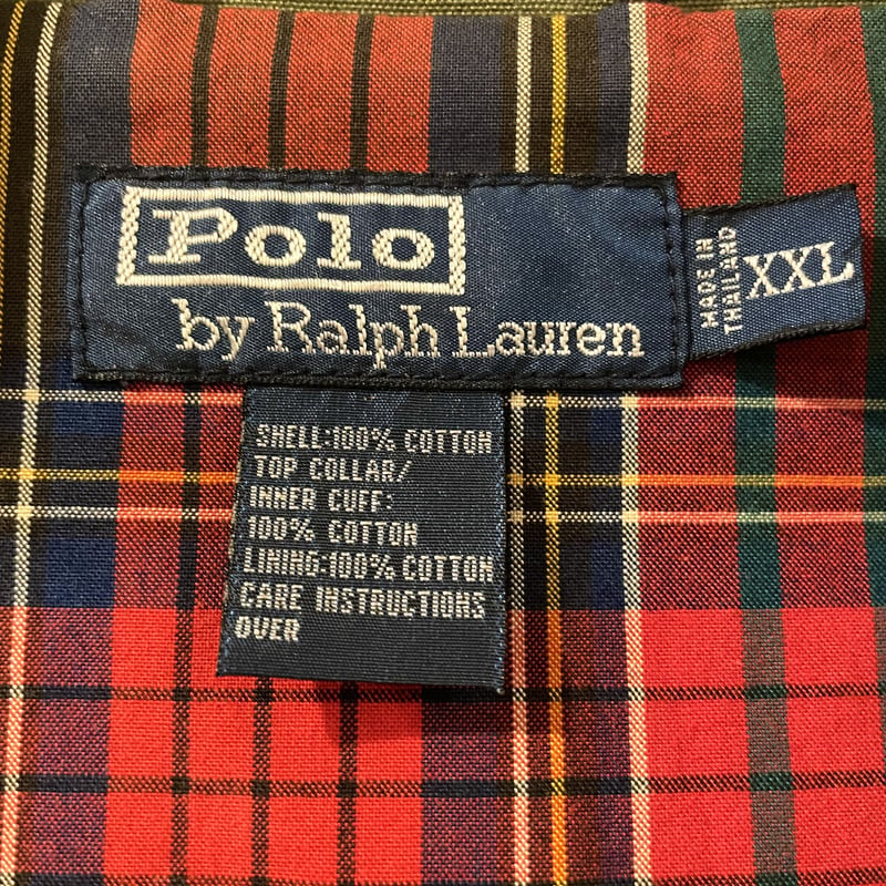 POLO by Ralph Lauren カバーオール 襟コーデュロイ チェックライナー