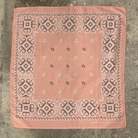 Bandana　ヴィンテージバンダナ　ライトニング　USA製　サーモンピンク　180