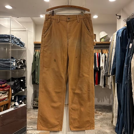 り*き様 【超美品】carharttダック地ペインターパンツ　Made In M 楽天市場】カーハート ペインターパンツ（インチ34）の通販
