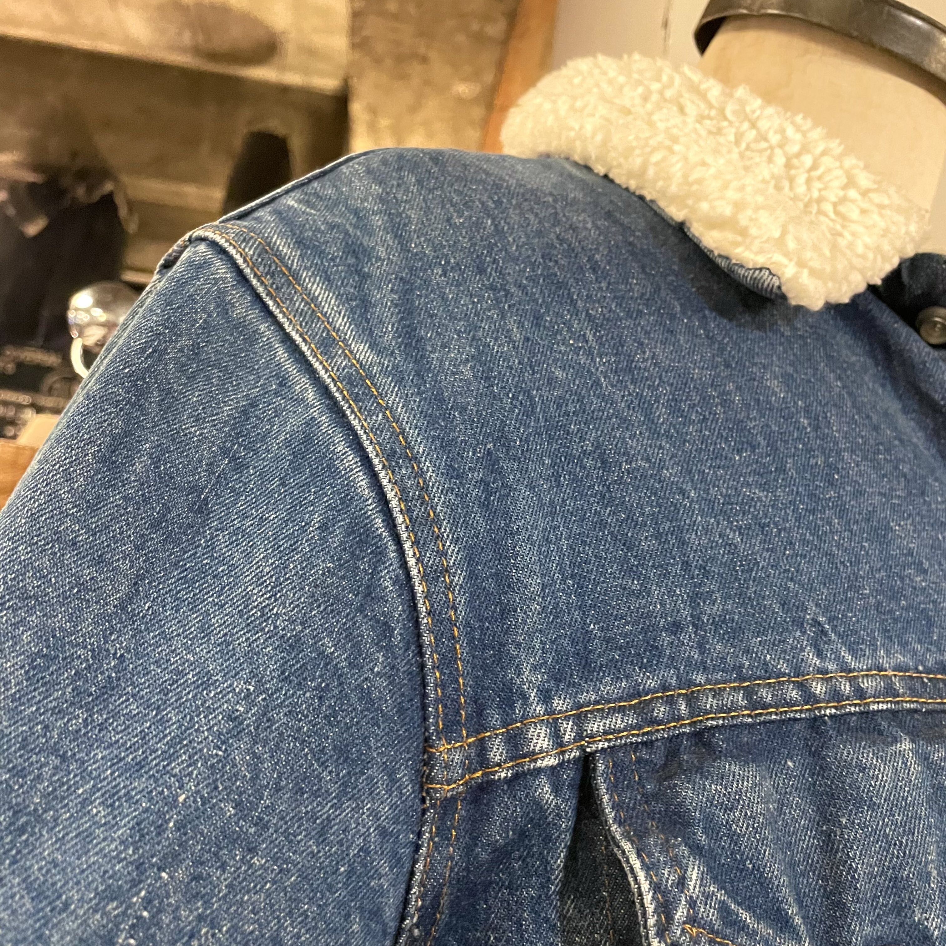 80s Levi's 71605-0217 デニムボアジャケット ロング丈 USA製 リーバイ