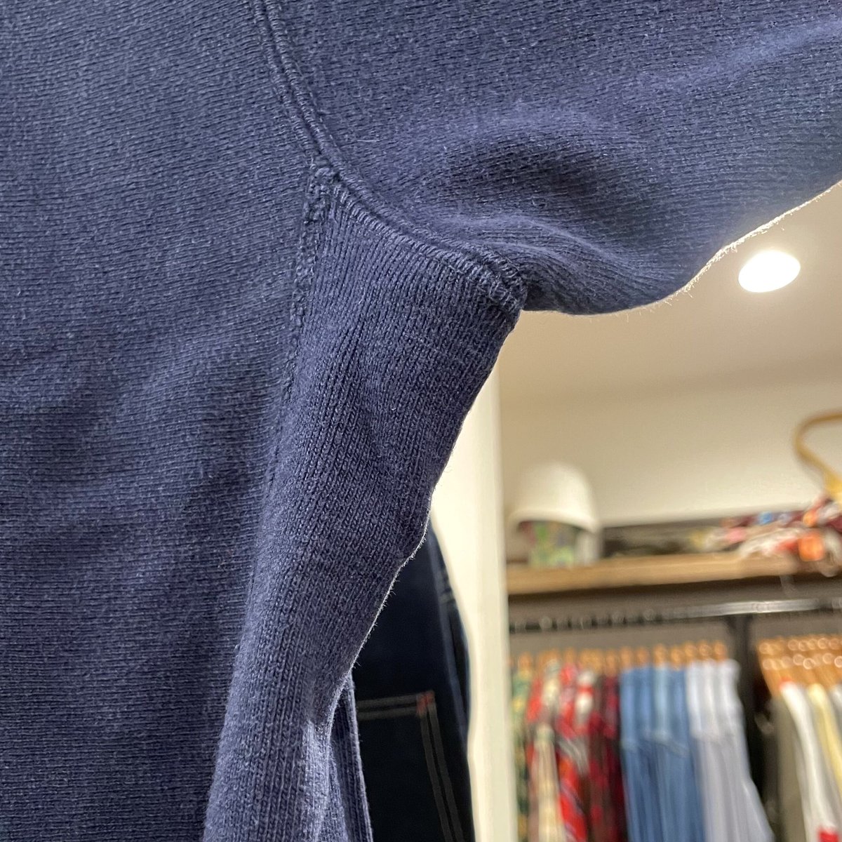 90s Champion リバースウィーブ reverse weave 目無し 紺色 USA製