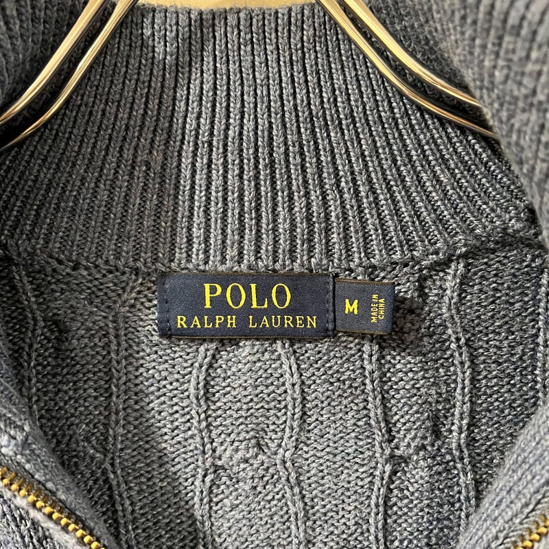 【現行　極美品】ポロラルフローレン ハーフジップ ケーブルニット ポニー刺繍　M 楽天市場】ポロ ラルフローレン ボーイズ コットン ケーブル