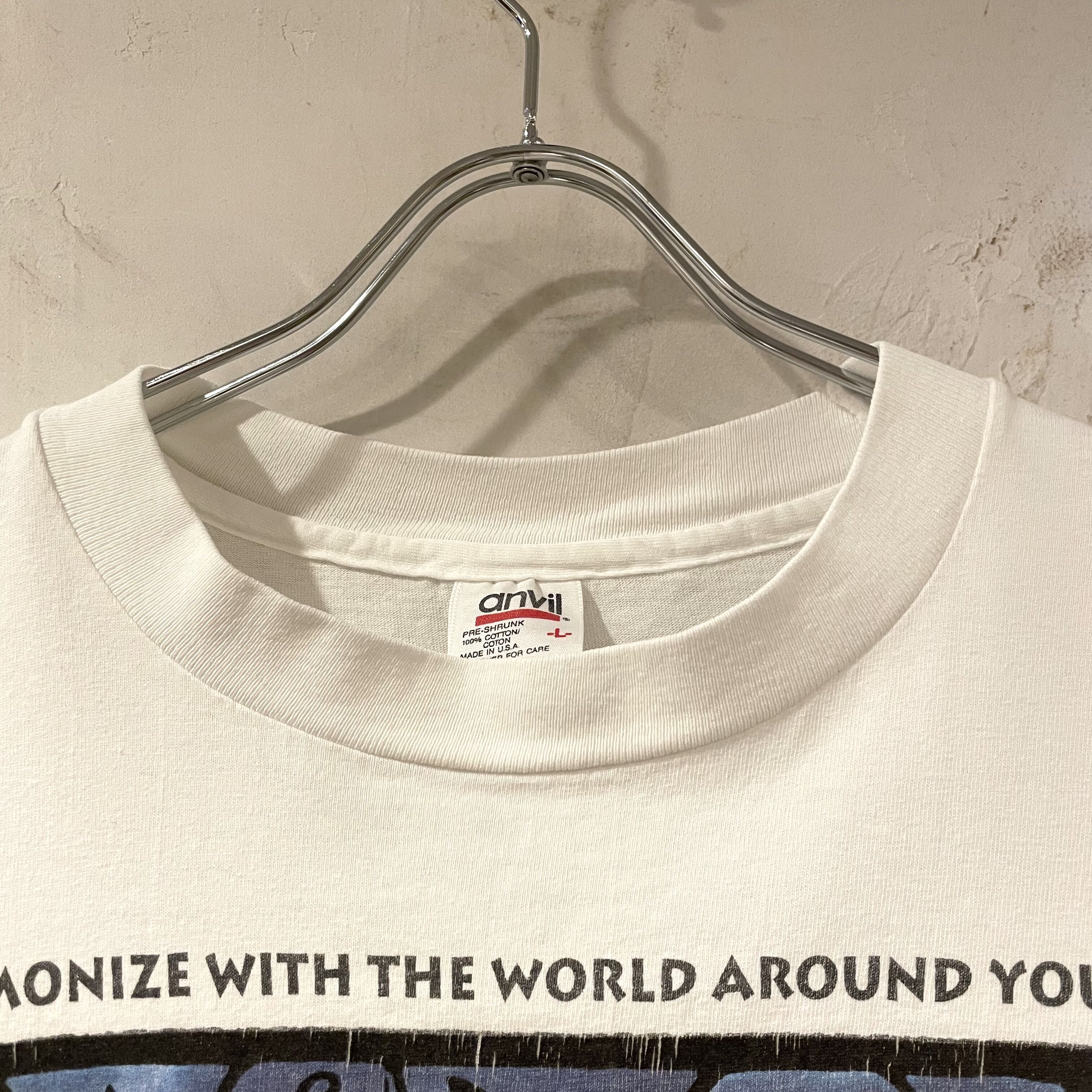 90s anvil S/S Tシャツ Human-i-Tees メッセージT USA製 ©︎9