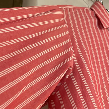 60s　ARROW　Vintage L/S Stripe Shirt　ロングスリーブ　ストライプシャツ　USA製　ヴィンテージシャツ　(S2570)