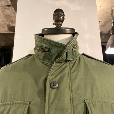 70s　US ARMY　M-65 Field Jacket　3rdタイプ　ブラスジップ　フィールドジャケット　1972年　ミリタリージャケット　(S3096)