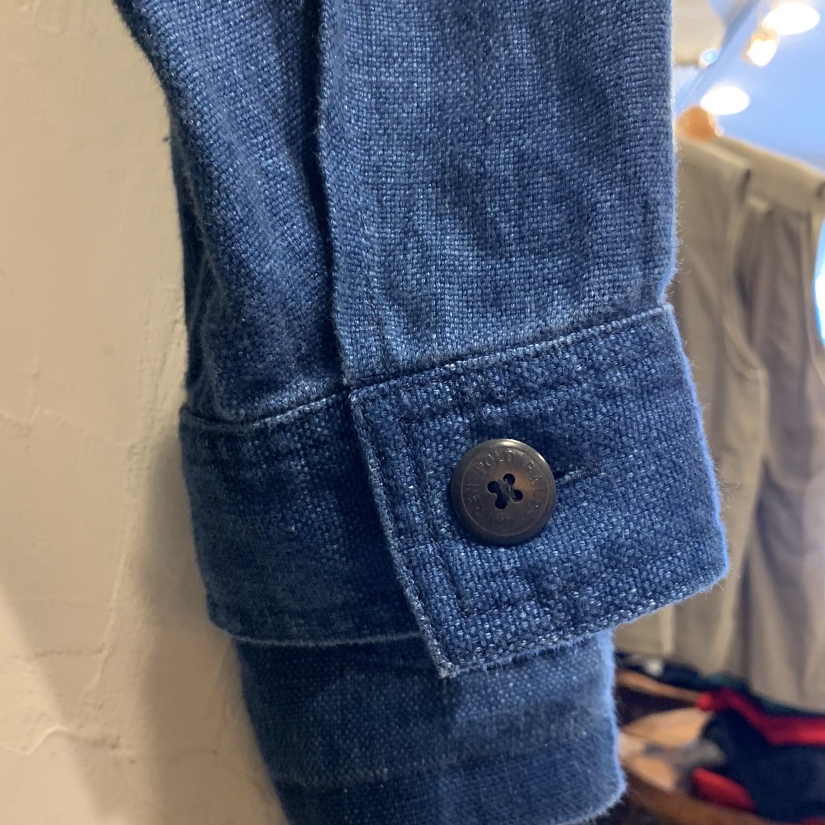 90s POLO by Ralph Lauren リネンカバーオール インディゴリネン 90s POLO by Ralph Lauren リネンカバーオール インディゴリネン
