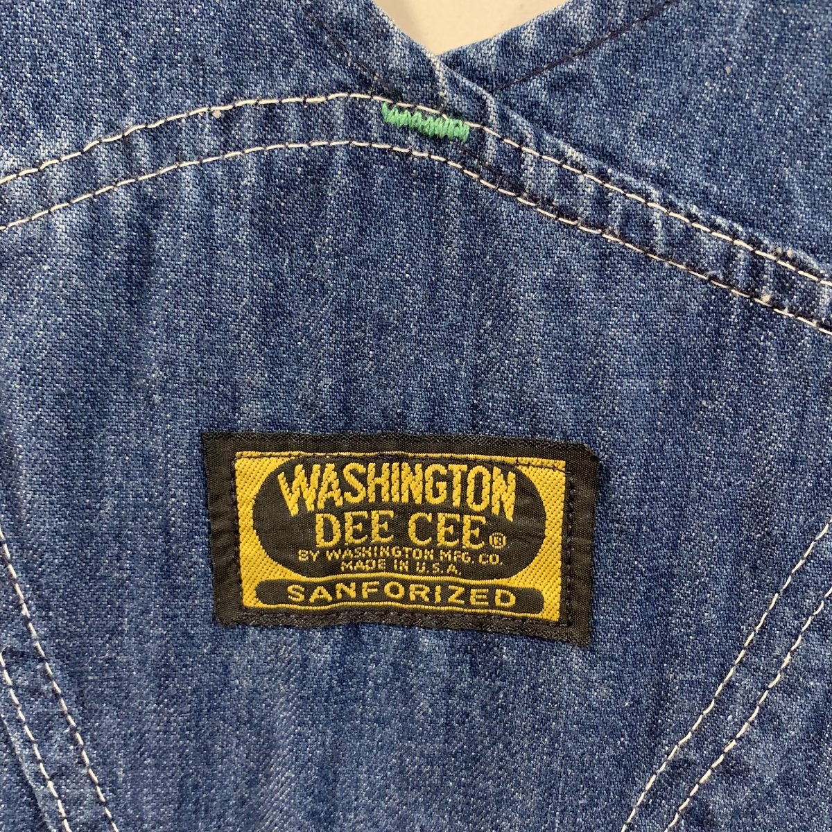 60s WASHINGTON DEE CEE VINTAGE オーバーオール USA製 濃紺 60s WASHINGTON DEE CEE VINTAGE オーバーオール USA製 濃紺