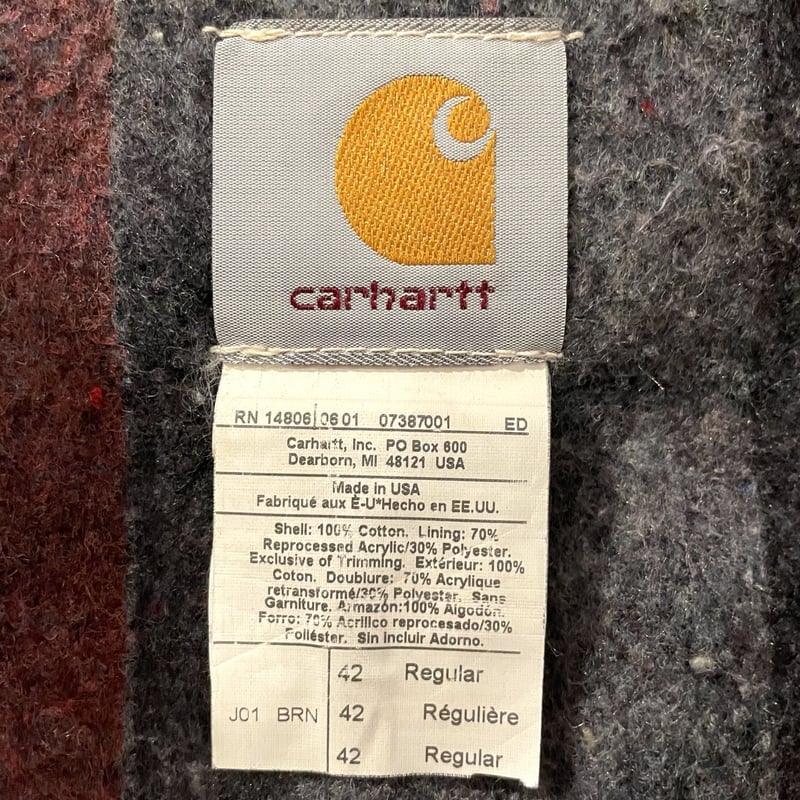 Carhartt デトロイトジャケット バック刺繍 ダック地 カーハート Carhartt デトロイトジャケット バック刺繍 ダック地 カーハート