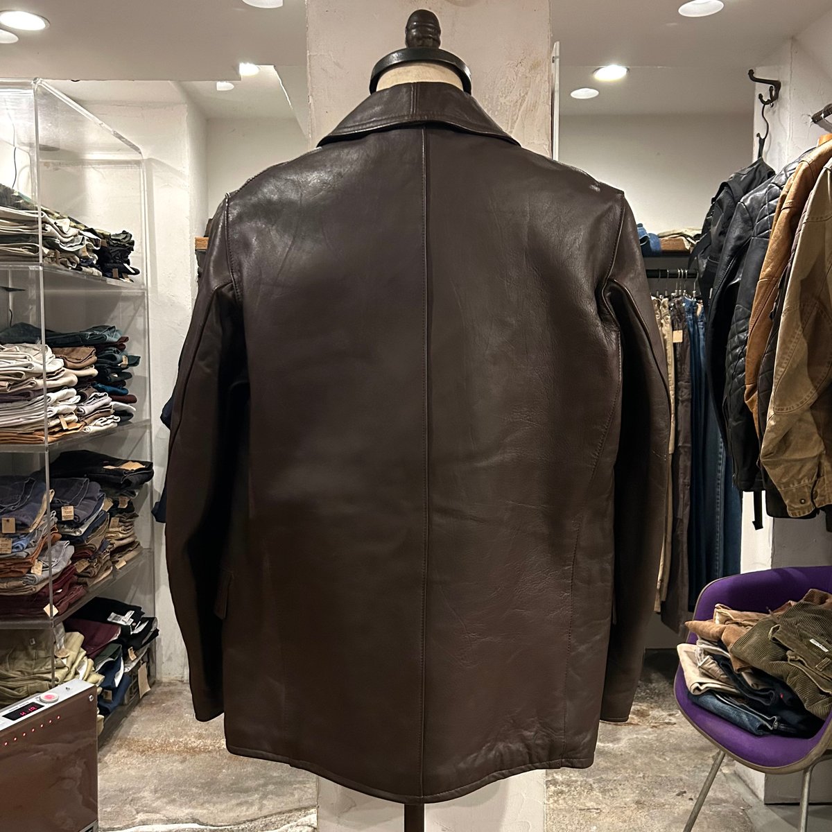FRENCH VINTAGE コルビジェ レザージャケット ルコルビジェ