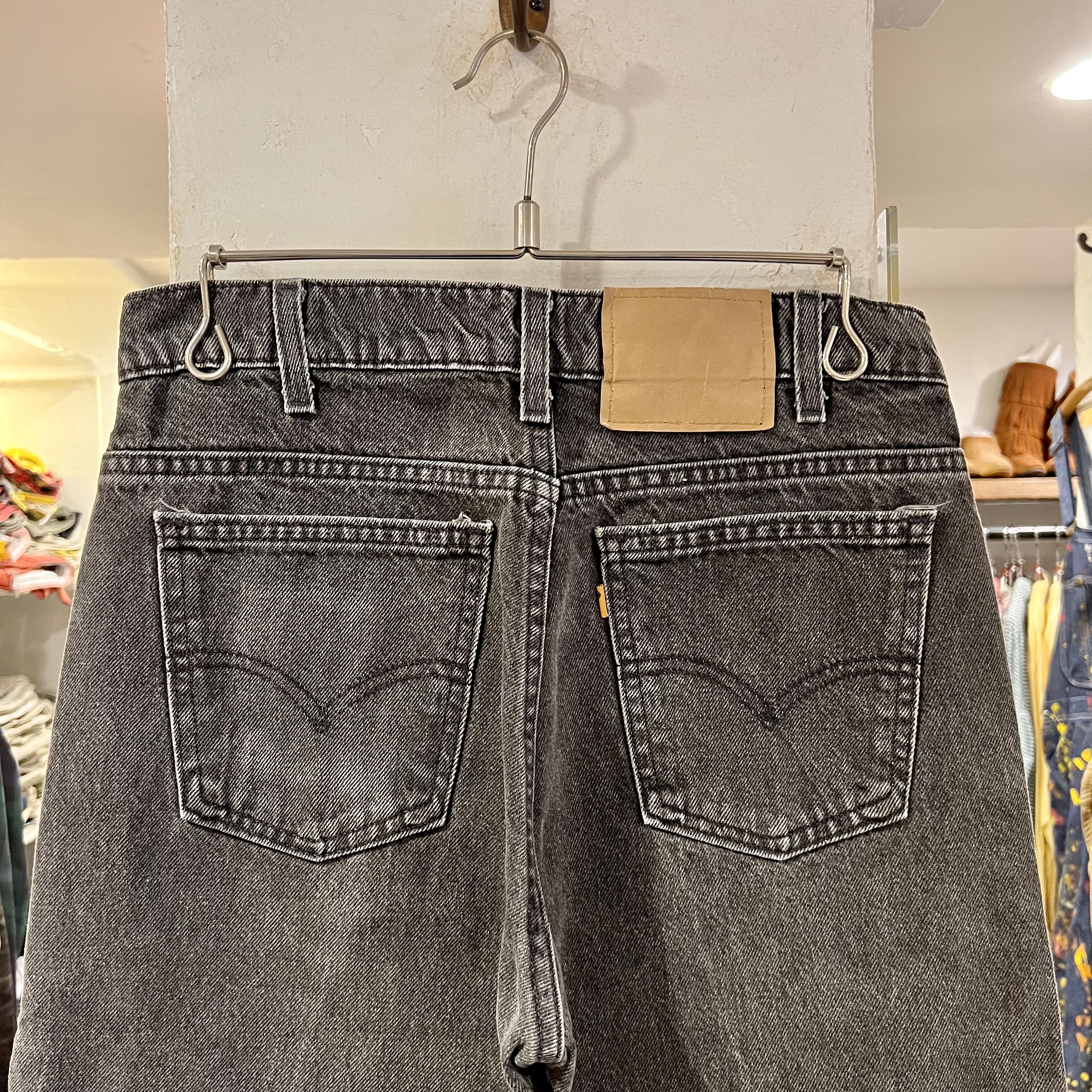 90s levi's 505 USA製 先染めブラック ボタン裏522 original