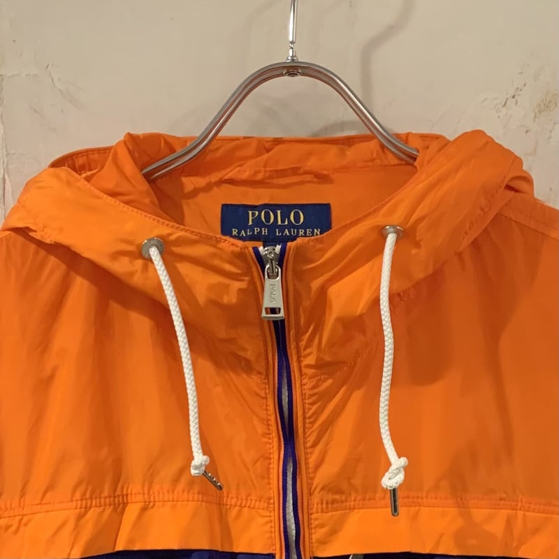 POLO SPORT フード付きナイロンジャケット L オレンジ POLO SPORT フード付きナイロンジャケット L オレンジ