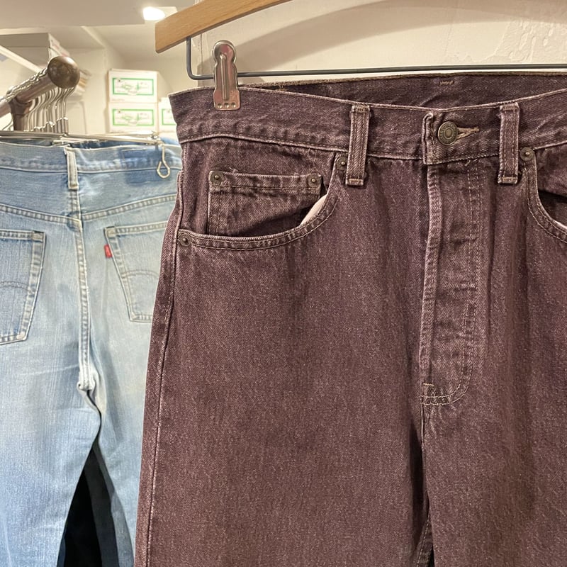 Levi's 501 90年代 リーバイス 先染め カラーデニム 赤茶系 USA製 1992