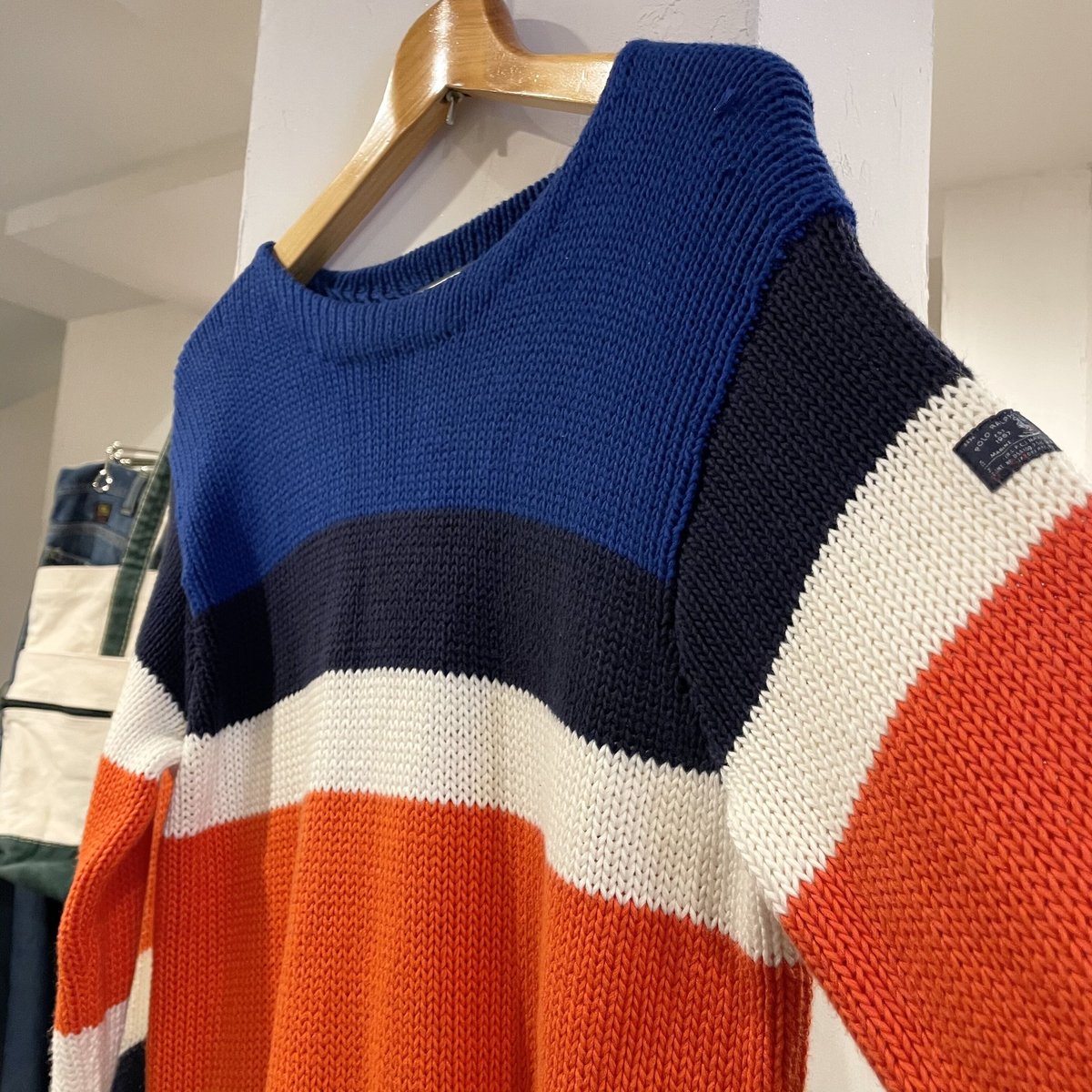 ラルフローレン　ボーダー　ボートネックニット 楽天市場】90's オールド □ POLO ポロ ラルフローレン ボート