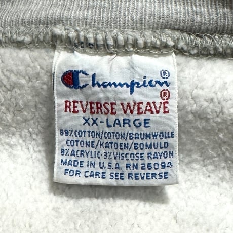 90s　Champion　リバースウィーブ　Reverse Weave　USA製　Size XXL　COLORADO ATHLETICS　刺繡タグ　チャンピオン　(S5381)