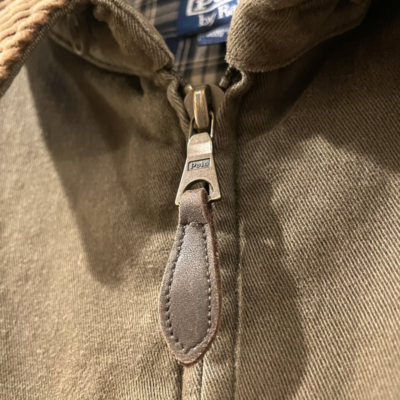 POLO by Ralph Lauren スウィングトップ 襟コーデュロイ ダーク POLO by Ralph Lauren スウィングトップ 襟コーデュロイ ダーク