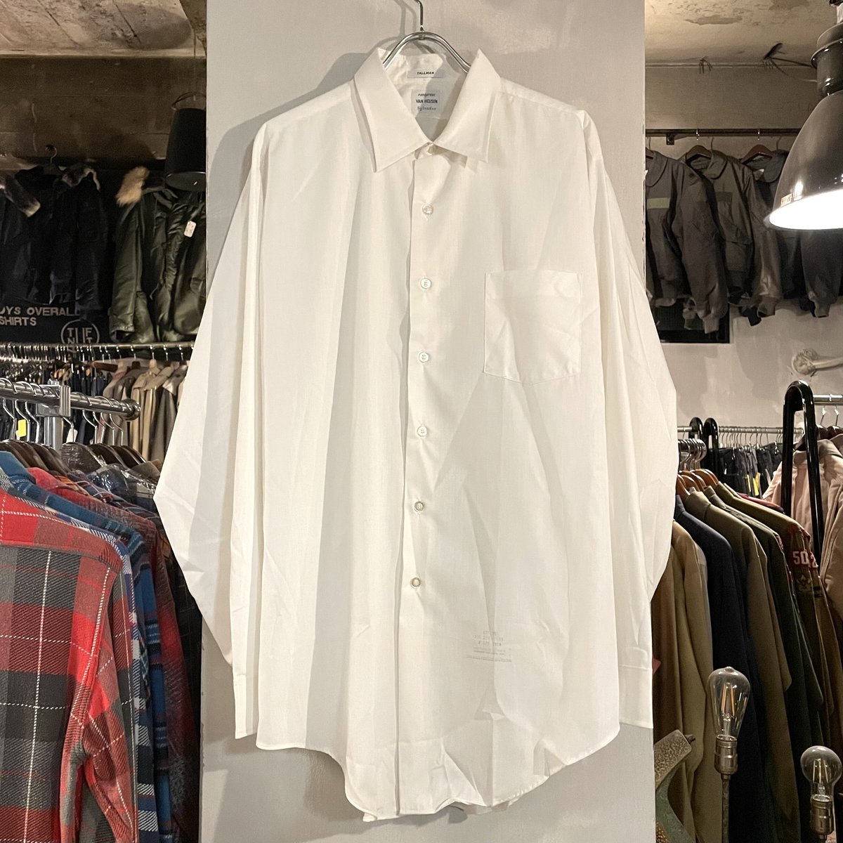 60s VAN HEUSEN Vintage White Shirt DEAD STOCK 白