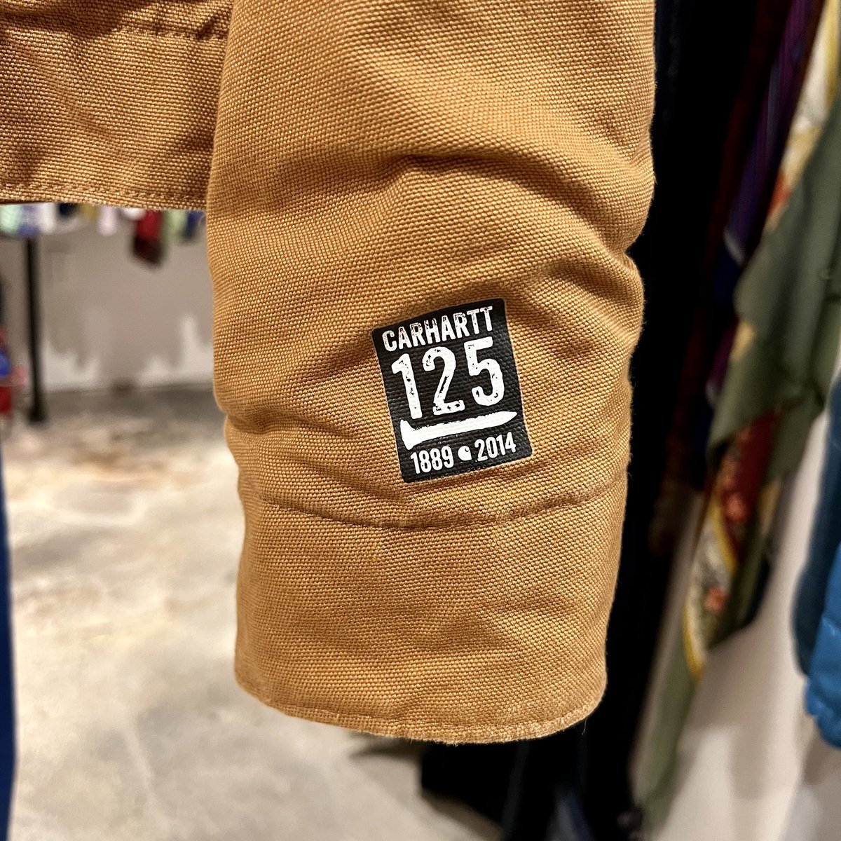 carhartt カーハート デトロイトジャケット USA製 ワッペン着丈67センチ