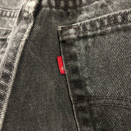 90s　Levi's 550 0260　リーバイス　ブラックデニムパンツ　37×31 ½　USA製　1996年　(S4842)