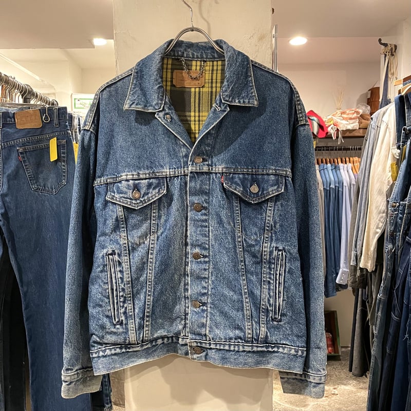 90s Levi's 70417 9332 リーバイス デニムジャケット ネル生地ライナー